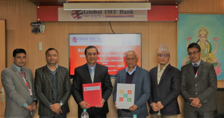 ग्लोबल आइएमई बैंक र हेफर इन्टरनेशनलबीच  सम्झौता
