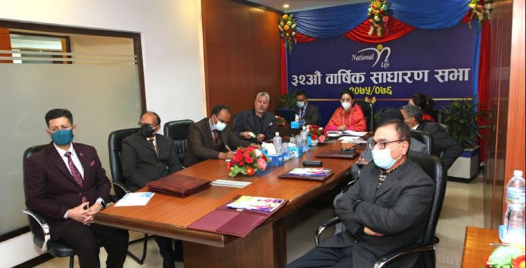 नेशनल लाइफ इन्स्योरेन्सको प्रस्तावित लाभांश पारित