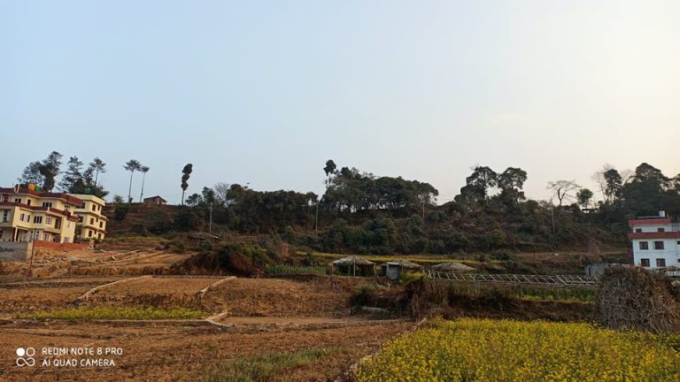ललितपुरको झरुवारासी धुसुफाँटबाट साँँझपख देखिएको दृश्य: