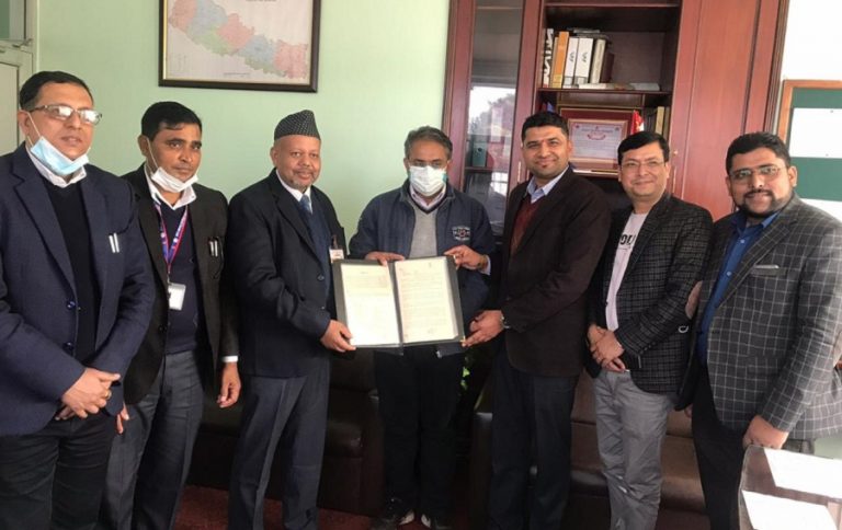 सांग्रिला डेभलपमेन्ट बैंक र बी.पी.कोइराला मेमोरियल क्यान्सर अस्पतालबीच  सम्झाैता