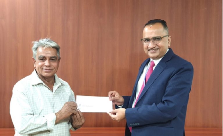 सिभिल बैंकद्वारा सामुदायिक विद्यालय बनाउन सुरेन्द्र ढकाल फाउण्डेसनलाई सहयाेग