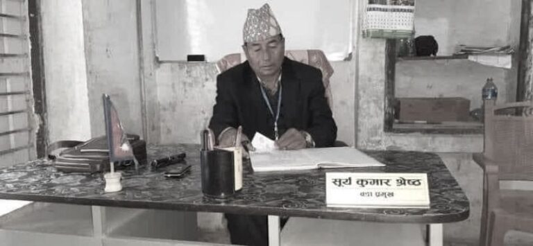 एक्स्काभेटरको बकेटले हिर्काएर वडाध्यक्षको हत्या