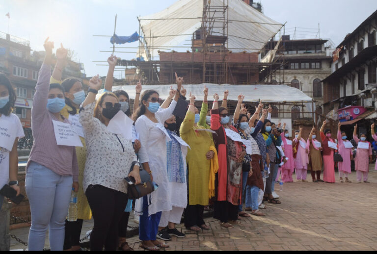 अफगानिस्तानमा मानवअधिकार सुनिश्चितताको माग, अधिकारकर्मीद्वारा प्रदर्शन
