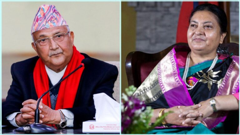 पूर्वराष्ट्रपति भण्डारीको सदस्यता नवीकरण भएको छैन, उचालेका भरमा राजनीतिमा नआउनुस् : अध्यक्ष ओली
