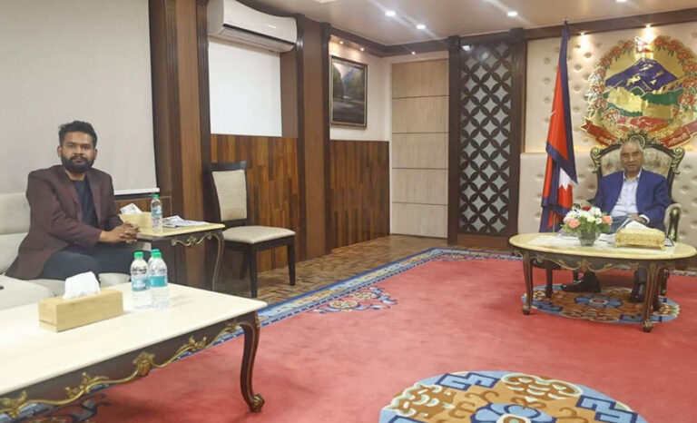 प्रधानमन्त्री र काठमाडौंका मेयर बालेन्द्र शाहबीच भेटवार्ता