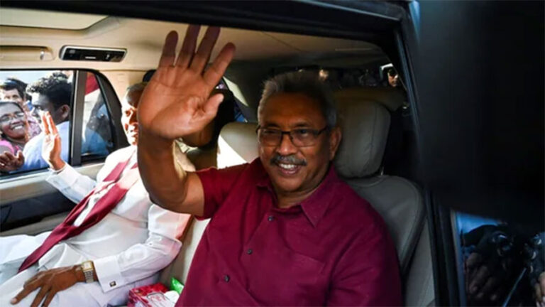 स्वदेश फर्किदै गोटाबाया राजापाक्षे