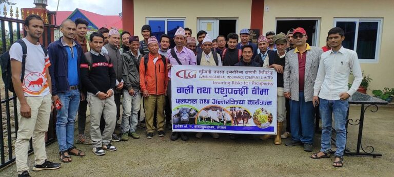 लुम्बिनी जनरल इन्स्योरेन्सले दियो पूर्वका विभिन्न जिल्लामा वित्तिय तालिम