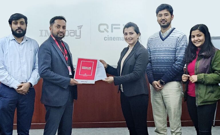 आईएमई पे र क्युएफएक्स सिनेमाजबीच मुभी टिकटमा ५० रुपैयाँ पैसा फिर्ता गर्ने सम्झौता