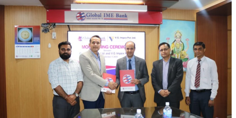 ग्लोबल आईएमई बैंक र जीडब्लुएम नेपालबीच कर्जा प्रवाहबारे समझदारी पत्रमा हस्ताक्षर