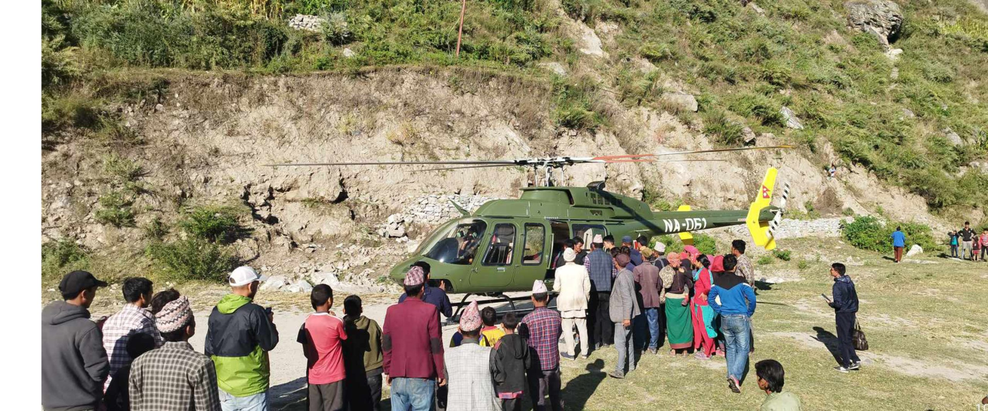 Heli-sutkeri-resque-humla-scaled/शिशु जन्माउन नसकेकी महिलाको १७ घण्टापछि हेलिकोप्टरमार्फत उद्धार