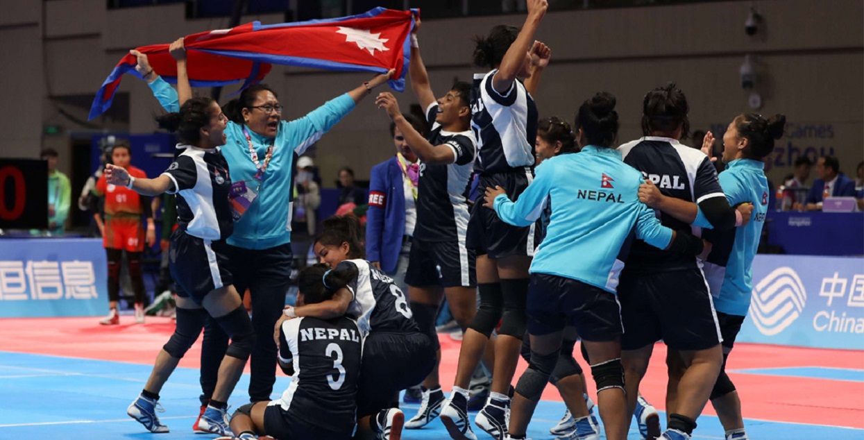 kabaddi-team-nepal/एसियाली खेलकुदमा नेपाललाई पहिलो पदक