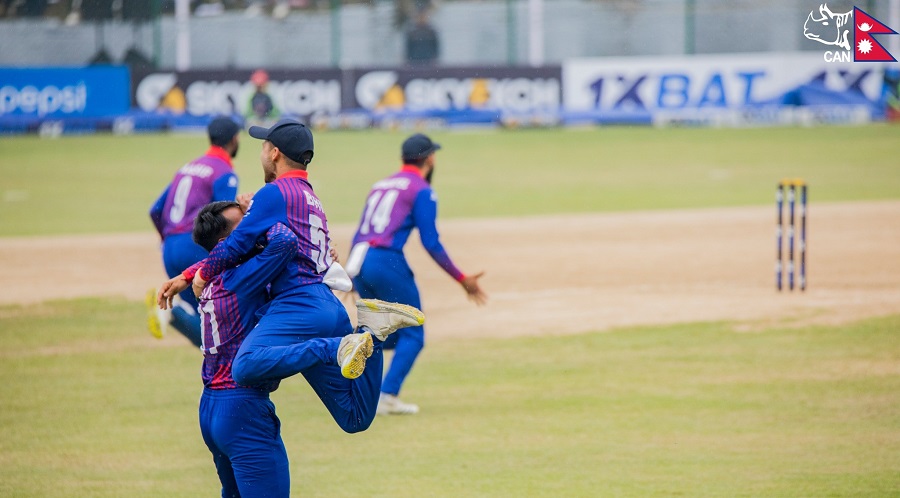 nepal cricket/भारतले नेपाललाई दियो २०३ रनको लक्ष्य