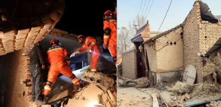 चीन भूकम्प ज्यान गुमाउनेको संख्या ११७ नाघ्यो