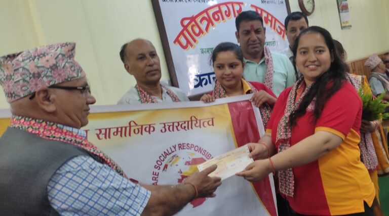 महालक्ष्मी विकास बैंकद्वारा विभिन्न संस्था र धार्मिक संघलाई सहयोग