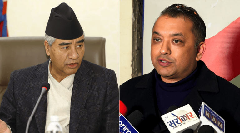 महाराजगञ्जमा कांग्रेस सभापति थापा र देउवाबीच भेटवार्ता