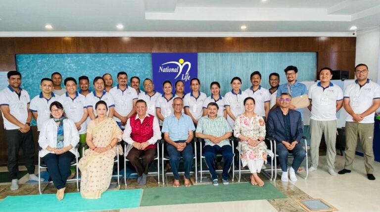 नेशनल लाइफ इन्स्योरेन्सद्वारा प्रशिक्षण कार्यक्रम सम्पन्न
