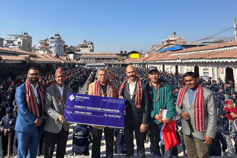 समता एजुकेसन फाउन्डेसनलाई नेपाल लाइफको सहयोग