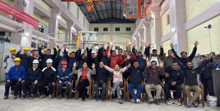 साञ्जेन जलविद्युत् आयोजनाको व्यावसायिक उत्पादन सुरु, राष्ट्रिय प्रणालीमा बिजुली प्रवाह
