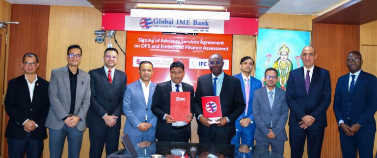 ग्लोबल आईएमई बैंक र आईएफसीबीच डिजिटल ट्रान्सफरमेसन तथा एम्बेडेड फाइनान्स एडभाइजरी साझेदारी