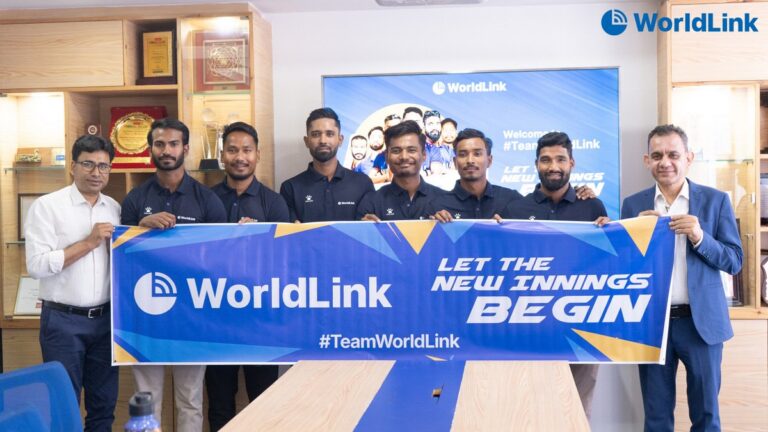वर्ल्डलिंकले एकैपटक गर्‍यो राष्ट्रिय क्रिकेट टोलीका ६ खेलाडीलाई ब्राण्ड एम्बेसडर नियुक्त