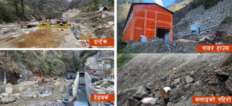 माथिल्लो ठूलो खोला जलविद्युत् आयोजनाको सिभिल तथा हाइड्रो मेकानिकल काम समयअघि नै सम्पन्न