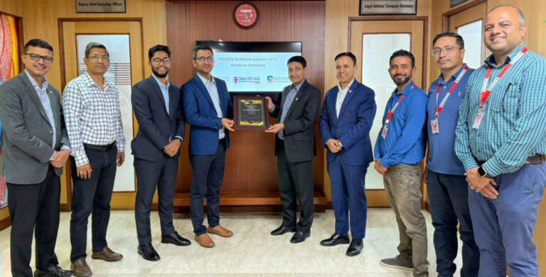 ग्लोबल आइएमई बैंकको डाटा सुरक्षा प्रणालीलाई अन्तर्राष्ट्रिय मान्यता, PCI DSS v4.0.1 प्रमाणीकरण प्राप्त