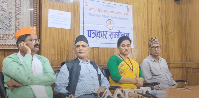 दिल्लीबाट सुरु भयो नेपालमा हिन्दु राष्ट्र स्थापनाको अन्तर्राष्ट्रिय दबाब अभियान, भारत सरकारलाई ज्ञापन