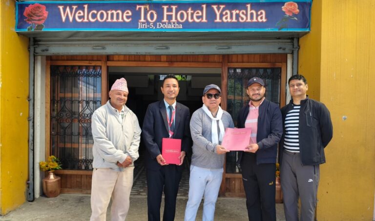 जिरीको पर्यटन प्रवर्द्धनमा प्रभु बैंकको सहकार्य, होटल यार्शामा १५% सम्म छुट