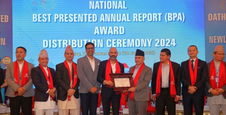 आइक्यानबाट सिल्भर अवार्ड प्राप्त गर्ने पहिलो जीवन बीमा कम्पनी बन्यो नेपाल लाइफ