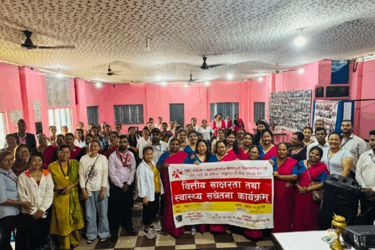 एनआईसी एशिया लघुवित्तले गर्‍यो स्वास्थ्य सचेतना तथा वित्तीय साक्षरता कार्यक्रम