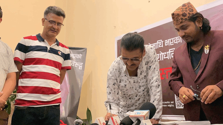 रवि लामिछानेको पक्षमा कलाकर्मी, हस्ताक्षर अभियानमा ऐक्यबद्धता