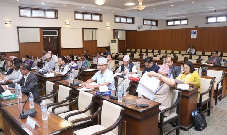 विपक्षीको असहमतिबीच भूमिसम्बन्धी विधेयक संसदीय समितिबाट पारित, माओवादी र रास्वपाले फरक मत राख्ने