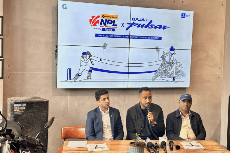 नेपाल प्रिमियर लिगको पावर पार्टनरमा बजाज पल्सर, उत्कृष्ट खेलाडीलाई बाइक पुरस्कार