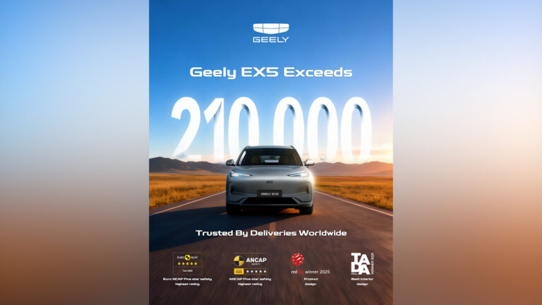 Geely EX5 को विश्वव्यापी बिक्री २ लाख १० हजार नाघ्यो, नेपालमा पनि सफलता