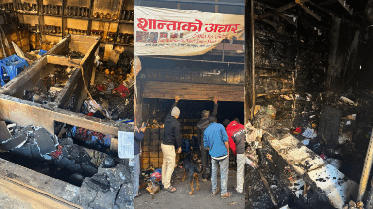 शान्ता चौधरीको ‘शान्ताको अचार’ आउटलेट जलेर ध्वस्त, भन्छिन्- कुन अपराधीले आगो लाइदिएछ