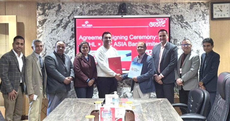 एनआईसी एशिया बैंक र एनसीएचएलबीच नेपालपे कार्ड सञ्चालनका लागि समझदारी