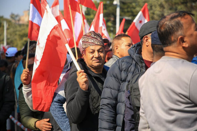 नेपाली कांग्रेसको विशेष महाधिवेशन उद्घाटन अघि र्याली (तस्बिरमा)