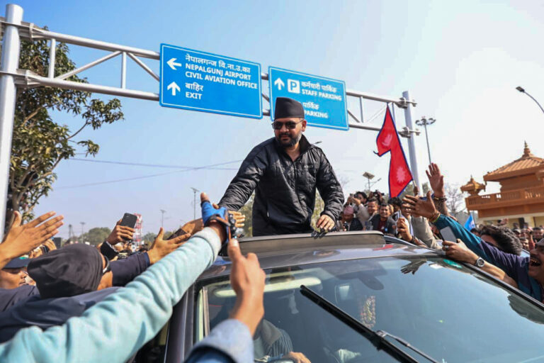 भयाे नेपालगन्जमा बालेन शाहको भव्य स्वागत (तस्बिर सहित)