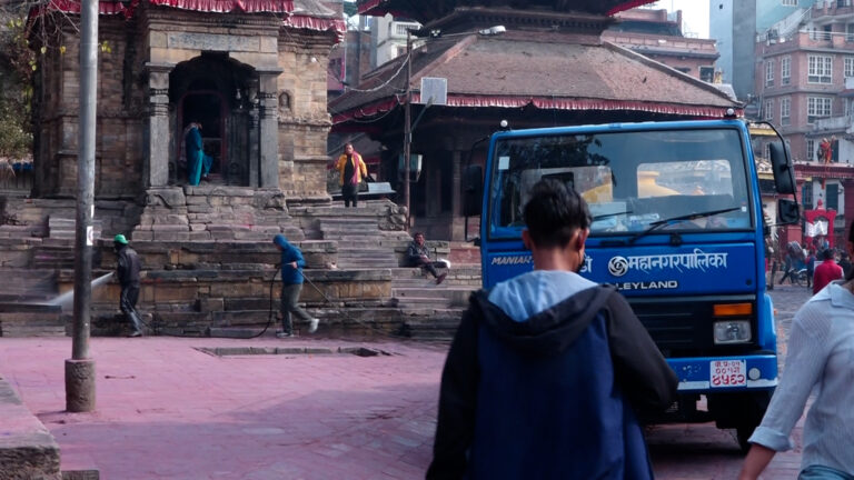 बसन्तपुरमा होलीपछिको सरसफाइ (फोटो सहित)