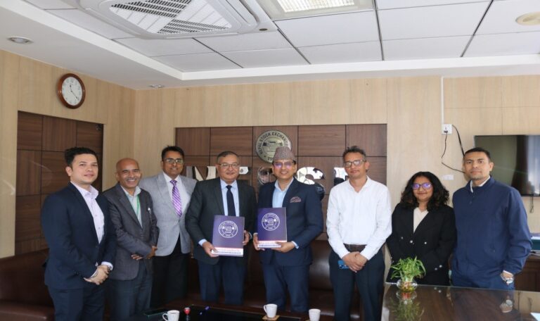 नेपाल स्टक एक्सचेञ्ज लिमिटेड र टाइम फर्मास्युटिकल्स लिमिटेड बिच शिलबन्दी बोलपत्र सम्बन्धी कार्य सञ्चालन गर्न सम्झौता