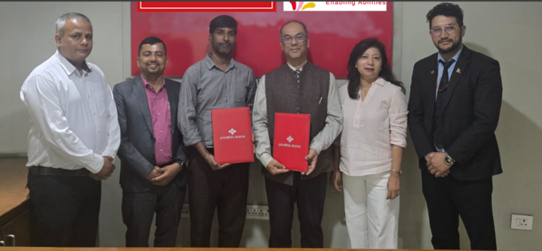 प्रभु बैंककाे Hospital and Rehabilitation Center for Disabled Children (HRDC)लाई बैंकको संस्थागत सामाजिक उत्तरदायित्व अन्तर्गत चेक हस्तान्तरण