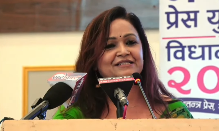 अहिलेको संविधानले सुनिश्चित गरेको प्रेस तथा अभिव्यक्ति स्वतन्त्रता कुण्ठित हुने खतरा बढ्याे : अध्यक्ष शर्मा