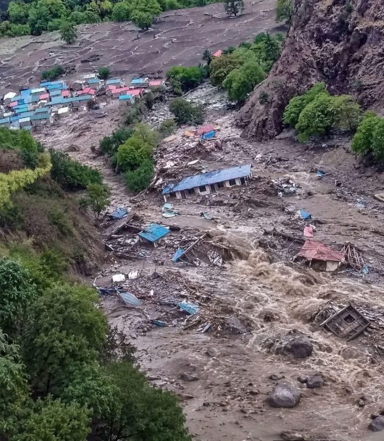 हुम्लामा गयाे पहिरोको, विद्यालयदेखि खेतीयोग्य जमिनसम्मकाे ठूलो क्षति