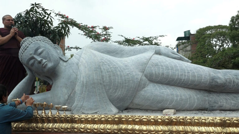 २५७०औँ बुद्ध जयन्तीको अवसरमा नमुना बुद्ध विहारमा सिंहशैय्यासन बुद्धमूर्ति प्रतिष्ठा