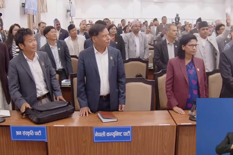 सरकारको नीति तथा कार्यक्रम प्रतिपक्षीको बहिष्कार र विरोधबीच प्रतिनिधिसभाबाट पारित