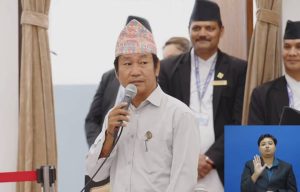 अध्यक्ष साम्पाङले गरे राष्ट्रहितविरुद्धका अभिव्यक्ति रोक्न संकल्प प्रस्ताव दर्ता
