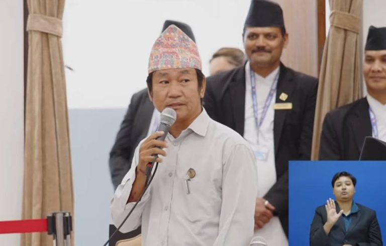 अध्यक्ष साम्पाङले गरे राष्ट्रहितविरुद्धका अभिव्यक्ति रोक्न संकल्प प्रस्ताव दर्ता