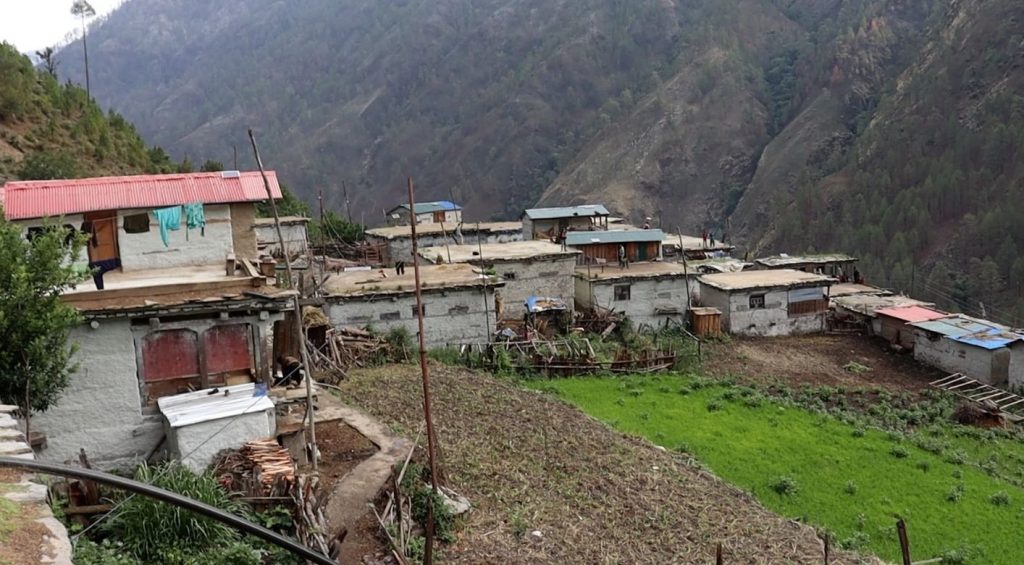 मुगु जिल्लाको लिब्रु गाँउमा निर्माण भयाे आपतकालीन भवन