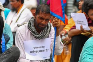 नागरिकताकाे माग गर्दै सुस्ताबासीको विरोध प्रदर्शन (तस्बिरमा)
