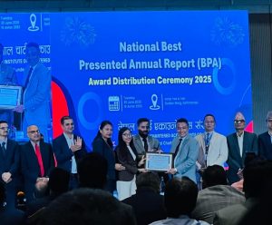 सन नेपाल लाइफलाई आईक्यानको National Best Presented Annual Report Award–2025 अन्तर्गत “Certificate of Merit”